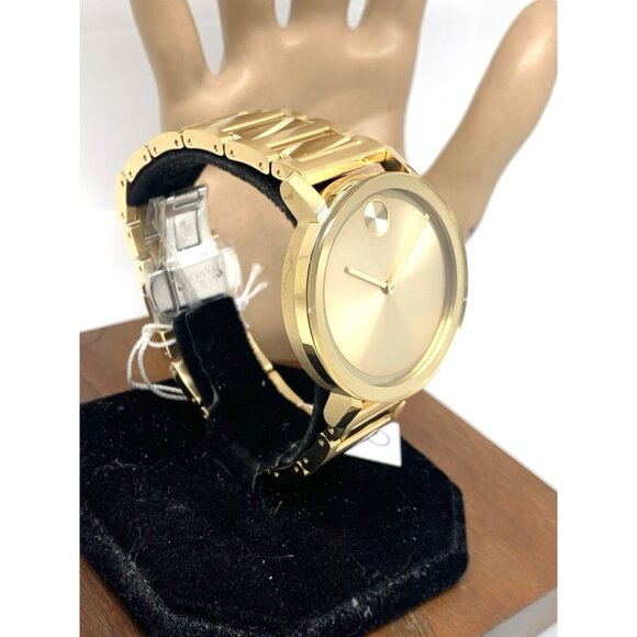 Movado Men's Watch 3600508 Bold Swiss Quartz Gold Tone Stainless Steel 40mm - Picture 14 of 14